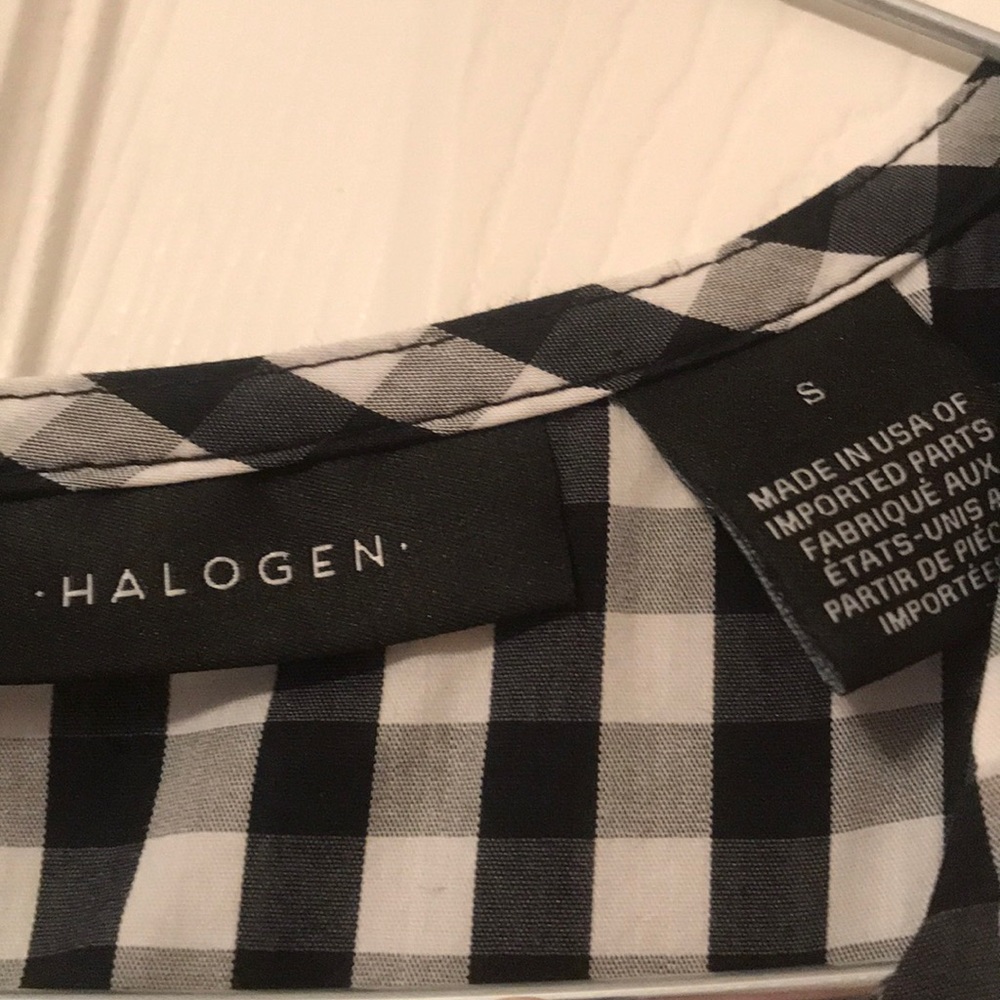 Halogen Checker-Patterned Blouse - image 3